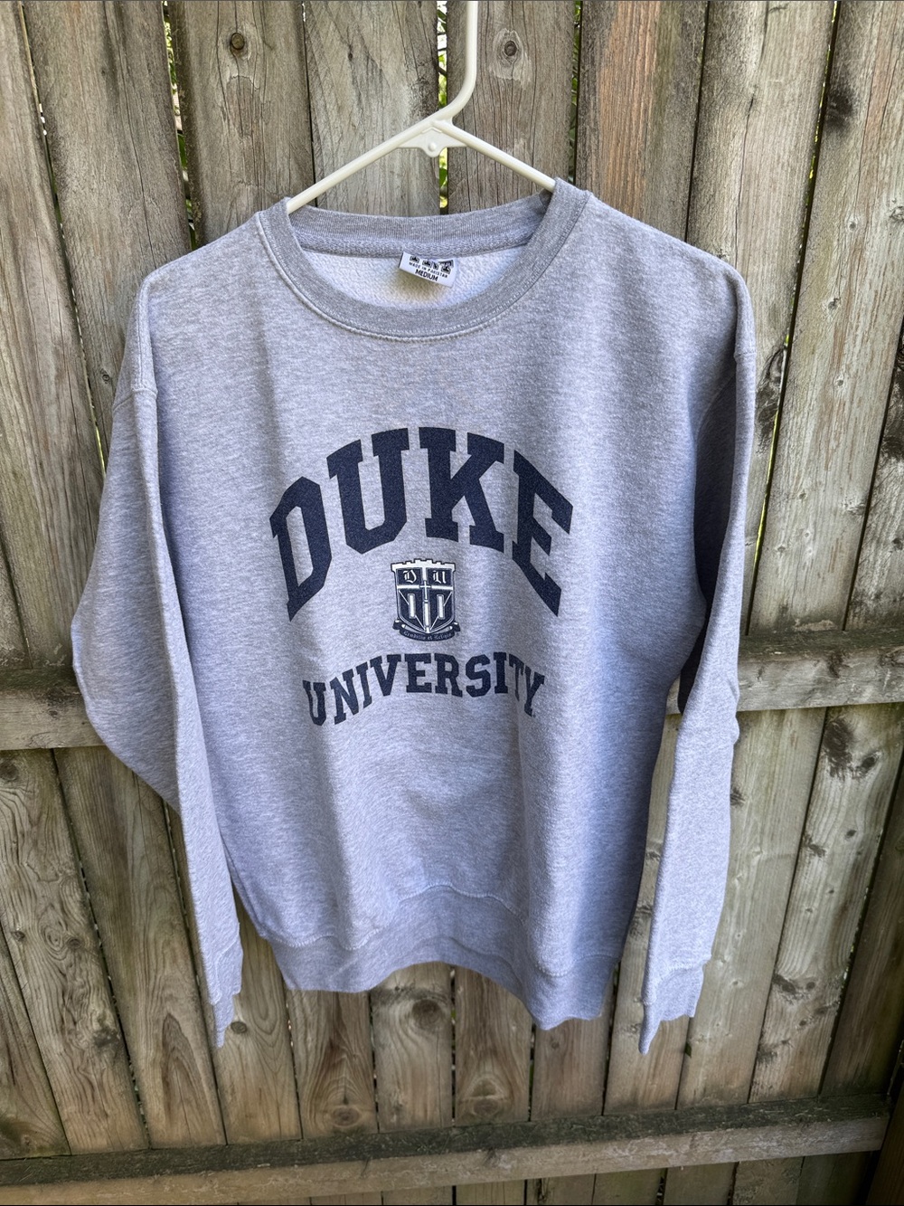 TRT Classics Duke University Crew Neck Sweatshirt gray blue Blue Devils M